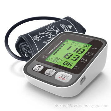 Tri-color backlight  Blood Pressure Monitor Sphygmomanometer  BP Machine Pressure Monitors Digital Upper Arm Blood Pressure Moni